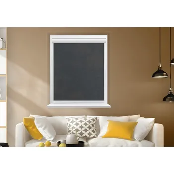 Roleta Rolux Vnitřní zastiňující látková roleta Color hit Černá antracit (BERLIN 1310), 500 mm, 600 mm