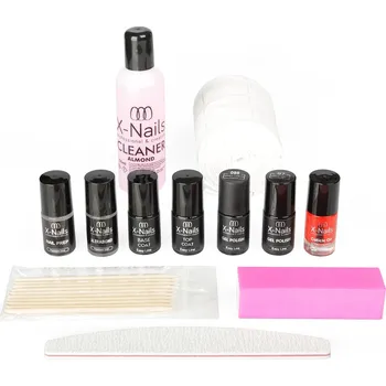 Přípravek na nehty Startovací sada na gel lak – sada na gelové nehty EASY GEL SET (sada na gel lak bez lampy) (Sada na gelové nehty bez lampy)