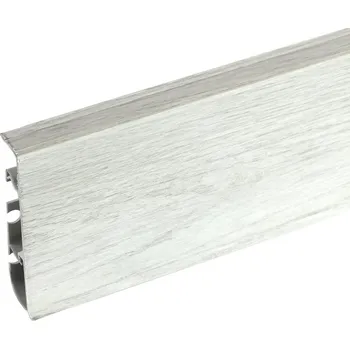 Podlahová lišta Cezar Soklová lišta HI-LINE Prestige DUB ŠEDÝ ORGANICKÝ 319 / 8 cm