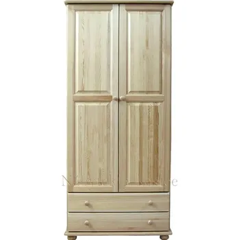 Šatní skříň Šatní skříň NELA z masivní borovice Barevné provedení: Ořech