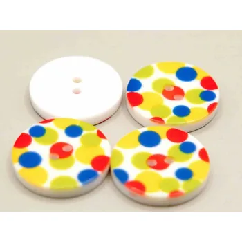 Knoflík Dětský knoflík - puntíky - průměr 1,5 cm