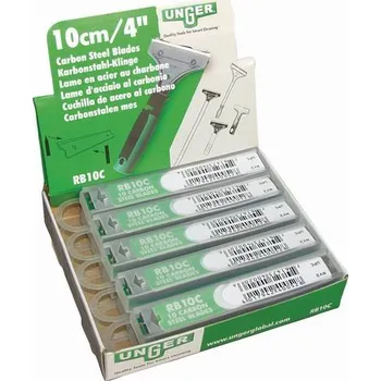 Vysavač na okno Ungerglobal UNGER - žiletky pro SH00, SH25 10 kusů v plastovém boxu, RB100