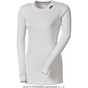 Dámské tričko Triko dlouhé dámské Progress NDRZ, bílé Velikost: XXL