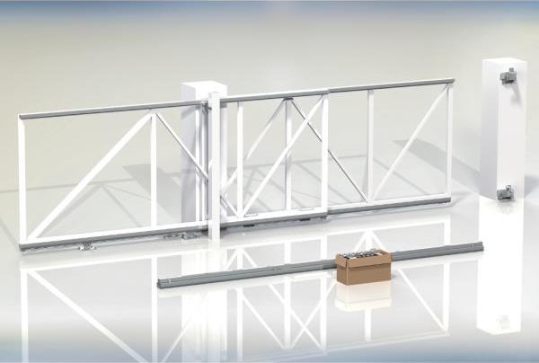 Cais Brána samonosná teleskopická pojezd typ FOLLOW ME 4.25 pro průjezd šířky od 2,75 m do max 4,25 m Barva: zinek galvanický,