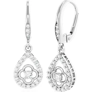 Náušnice Visací náušnice Amanda II, zlato se zirkonem Materiál šperku: Bílé zlato