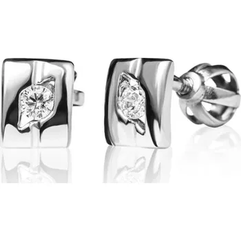 Náušnice Peckové zlaté náušnice Mila se zirkonem Materiál šperku: Bílé zlato