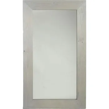 Zrcadlo Zrcadlo dřevěný rám, bílá vymývaná, v. 120 cm (DOPRODEJ)|Esschert Design