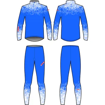 Běžecké oblečení Běžecká kombinéza KV+ Tornado modro-bílá