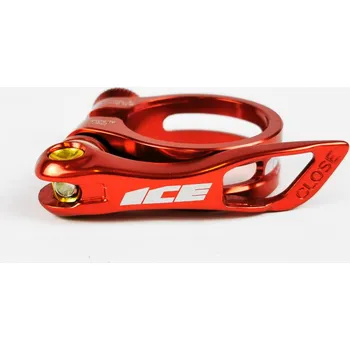 Sedlovka ICE Clamp objímka sedlovky červená 31,8