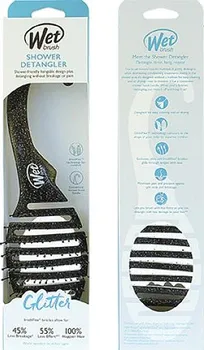 kartáč na vlasy The Wet Brush Shower Detangler Glitter černý