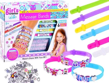 dětská sada na výrobu šperků Majlo Toys Message Bands dětská sada náramků