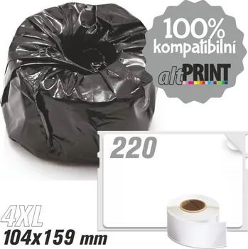 Samolepící etiketa Štítky AltPrint[Dymo] LW Standard - permanentní, 104x159, 220ks