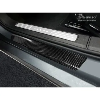 Lišta karosérie Ochranné kryty prahů, Volvo S60 III, 2018- , Carbon (AV248008)