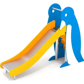 Dětské hřiště Skluzavka tučňák s konstrukcí z nerezové oceli