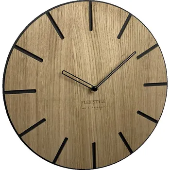 Hodiny Hnědé nástěnné hodiny s tichým chodem Wood Art