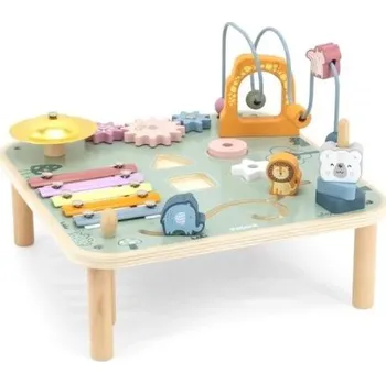 hrací stolek VIGA Montessori Activity dřevěný multifunkční hrací stůl