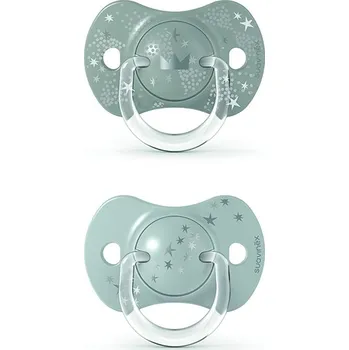 Suavinex Dudlík SX PRO fyziologický SPREAD JOY +18m 2ks stříbrná