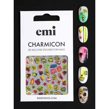emi Charmicon 3D Silicone Stickers #204 Graffiti - samolepka