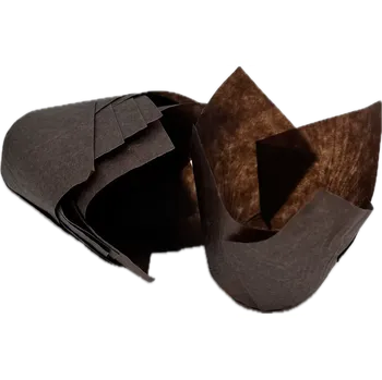 Jednorázové nádobí Tulip hnědý 5x15 cm 10ks/bal