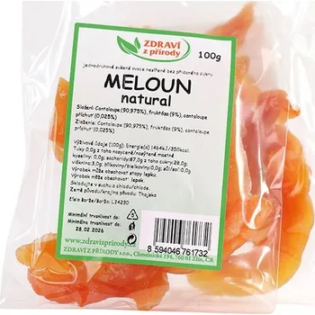 Sušené ovoce IPJ NATUR s.r.o. Meloun natural 100g ZP 2290