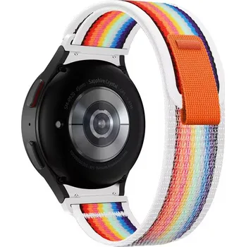 Příslušenství k chytrým hodinkám Trailový tah nylonový řemínek 20mm pro hodinky Samsung Galaxy Watch 3/4/5/6 / Galaxy Watch FE Barva: Duhová