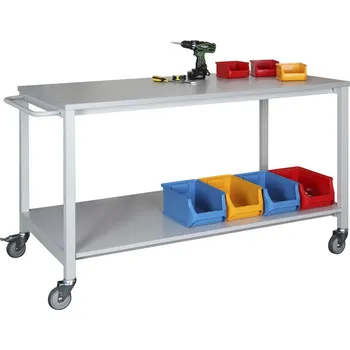 Dílenský stůl Pojízdný montážní stůl 200 x 80 cm