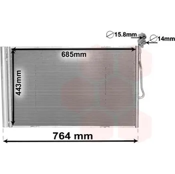 Výparník klimatizace Kondenzátor, klimatizace VAN WEZEL 58005334