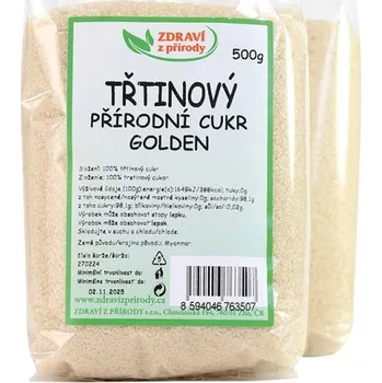Cukr IPJ NATUR s.r.o. Cukr třtinový světlý Golden 500g ZP 2974