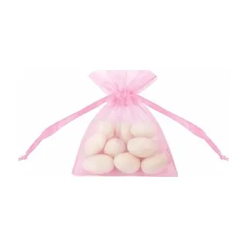 Čokoláda Dárkový pytlíček monofilový 17 x 24 cm - sv.růžový