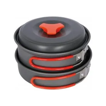 Kempingové nádobí Husky Tiber Černá sada nádobí + DÁREK DLE VÝBĚRU!