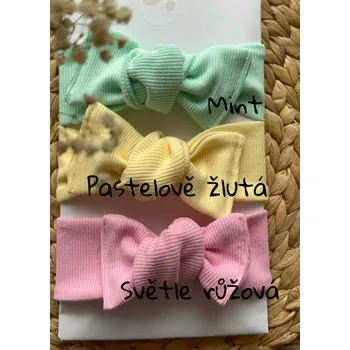 Čelenka Čelenka s mašlí - výběr ze 14 barev Barva: Mint