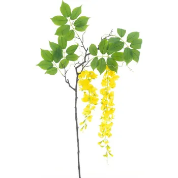 umělá květina umělá květina, Vistárie - Wisteria alara zlutá v142 cm (N934402)