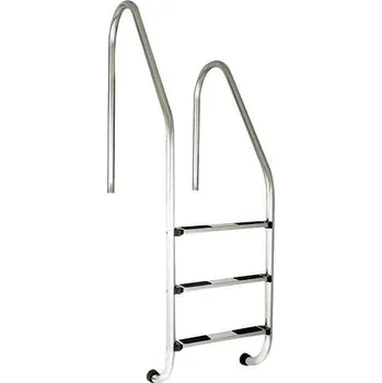 Bazénové schůdky Žebřík nerez RVM–3 stup. s rozdílnou výškou madel (Standard),AISI 304