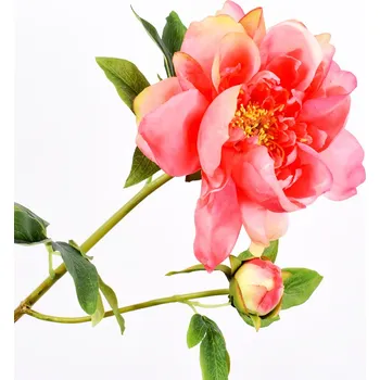 umělá květina Umělé květina, Pivoňka růžová/červená 72 cm