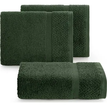 Ručník BAVLNĚNÝ RUČNÍK VILIA 50X90 CM TMAVĚZELENÁ
