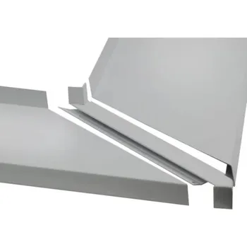 Parapet Spojka 90° z Alu 25 mm pro venkovní rohy - stříbrná elox EV1 Rozměr: 380 mm