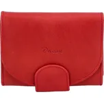 Sympatická menší dámská kožená peněženka Kety, červená