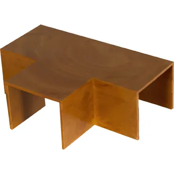 MALPRO Kryt 25x20 T kus, imitace tmavé dřevo 22520-8835