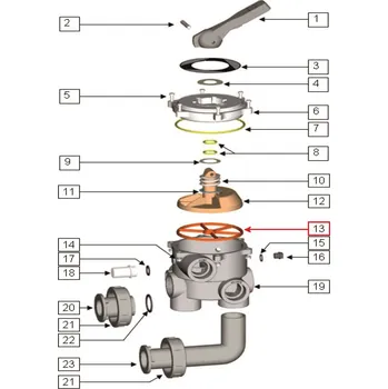 Těsnění pavučina 1 1/2" SIDE ventil IML