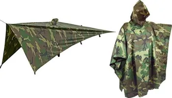 Pláštěnka Fostex Poncho US RipStop Woodland nepromokavá pláštěnka