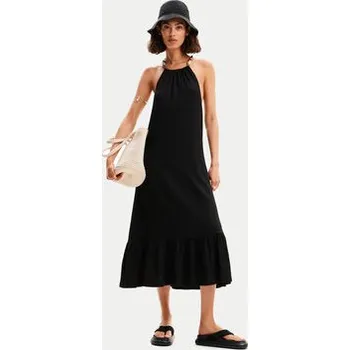 Dámská móda Desigual Letní šaty Leila 24SWVK64 Černá Regular Fit XL