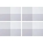 Prostírání ŠACHY šedá, sada 4 ks