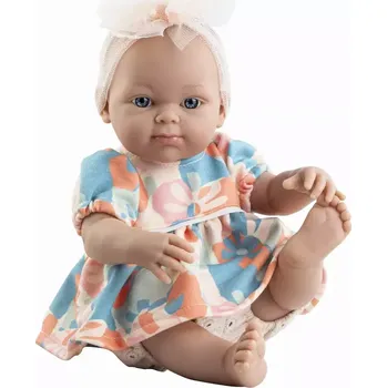 Panenka Realistické miminko - holčička - Minipikolina v barevných šatech (Minipikolina od firmy Paola Reina ze Španělska)