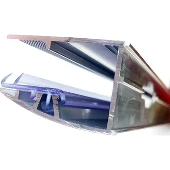 Hüppe Stěnová lišta 190 cm pro dveře Aura Elegance, chrom vysoký lesk 026774.092