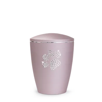 Smuteční dekorace Zvířecí urna Elegance Paw - Rose 1,5l