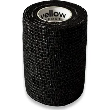 Tejpovací páska yellowSPORT by ZARYS yellowBAND Kohezivní obinadlo, 10cm x 4,5m, černá