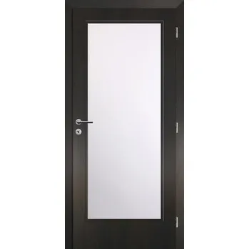 Interiérové dveře Interiérové dveře Solodoor prosklené, 80 P, fólie wenge (VÝROBA NA OBJEDNÁVKU)