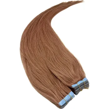 Příčesek Vlasy pro metodu Invisible Tape / TapeX / Tape Hair / Tape IN 50cm -měděná