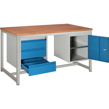 Dílenský stůl Dílenský stůl s kontejnery 84,5x150x80 cm