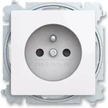 ABB ZONI Zásuvka 6619T-A06657 500 s clonkami, bezšroubové svorky, IP40, Zoni®, bílá 6619T-A06657 500